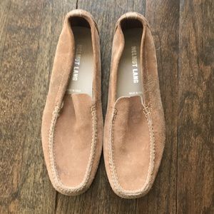 Helmut Lang suede loafers
